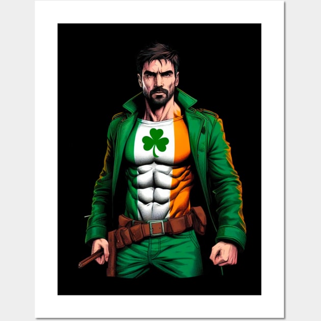 Irish Gritty 90's Comic Book Hero Wall Art by Woodpile